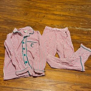 Swell Candy Cane Striped Kids Pajama Set